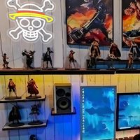 Skull Neon Sign USB Dimmable LED Neon Light for Bedroom Birthday Wall Backdrop Bar Club Cosplay Party Decor Personalized Gift