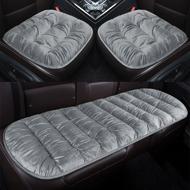 

Подушка для автомобильного сиденья, комплект зимних термоподушек для сидений из 3 предметов, удобная и мягкая, подходит для разных сценариев, офисных стульев,