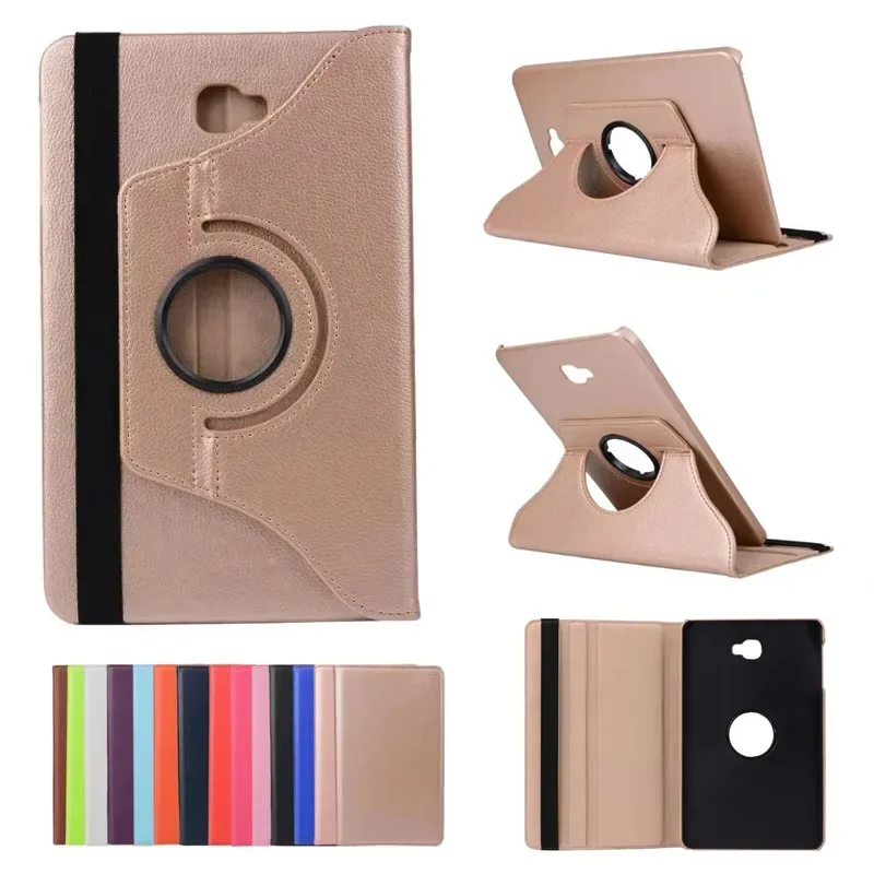 Tablet Case For Samsung Galaxy Tab SM-T580 T580N T585 T585C 360 Rotate PU Leather Cover Coque For Samsung Galaxy Tab A 10.1 2016
