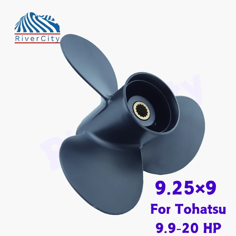 

Outboard Propeller 9.25×9 For Tohatsu 9.9HP 15HP 18HP 20HP Boat Motor Aluminum Alloy Screw Ship Marine Engine 3 Blade 14 Spline