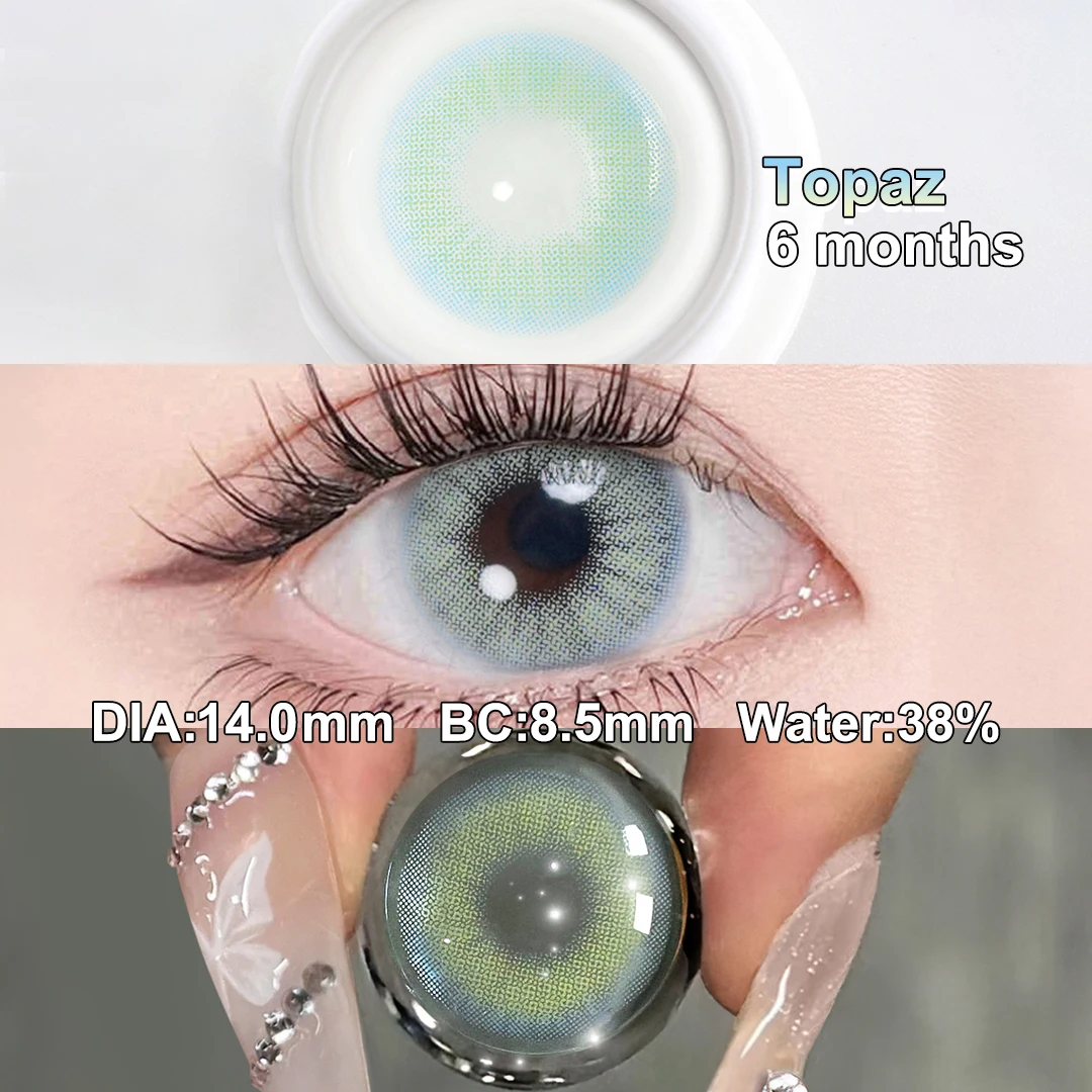 (0,00~-6,00) MAGISTER 14,0mm Kleindurchmesser-Kontaktlinsen mit Dioptrien Farbige Kontaktlinsen für Augen-Make-up 6 Monate – Detail 10