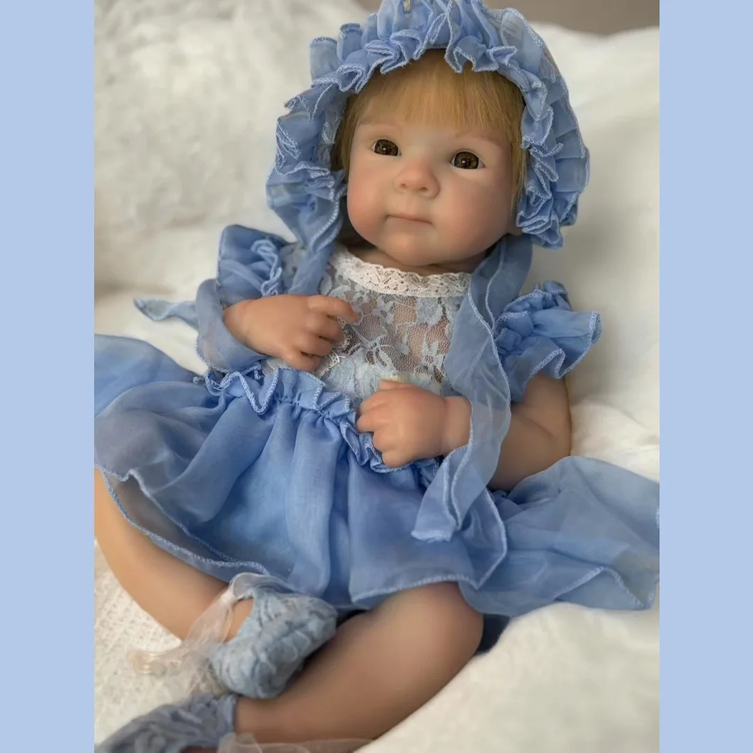 18 pouces peut ouvrir la bouche cheveux enracinés belle Bettie Silicone souple Bebe Reborn fille poupée réaliste nouveau-né fille poupées meilleur cadeau