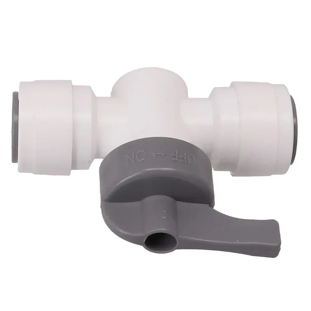 Premium Shut Off Valve Fits 3/8 Inch Supply Tube Optimal Solution For John Guest Water Filters Acetal Copolymer Construction