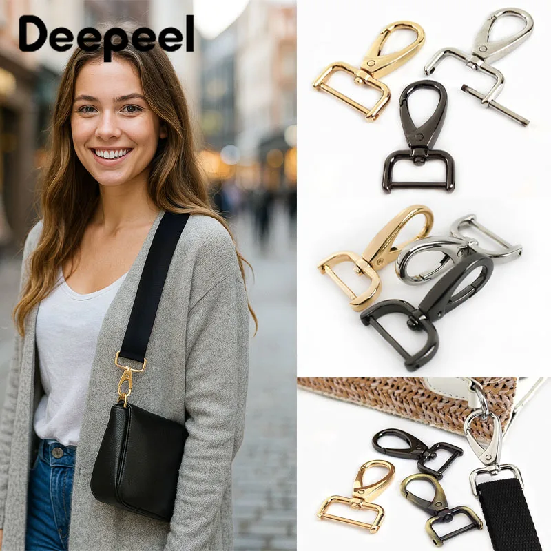 

5/10Pcs 13-38mm Metal Buckles Detachable Swivel Lobster Clasp Keychain Carabiner Clips Bag Strap Snap Hook Hardware Accessories
