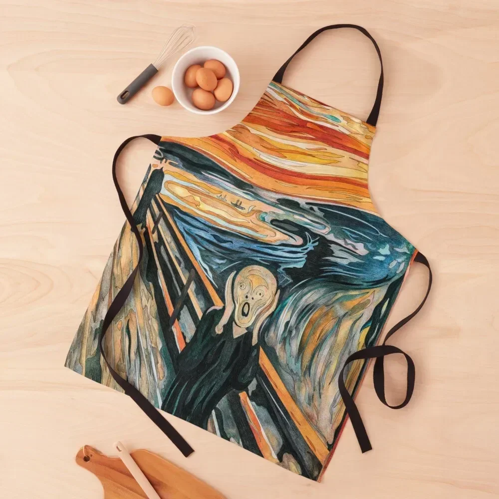 

The Scream, Norwegian Expressionist Painting By Artist Edvard Munch In 1893, Expressionist Art, Inspired Recreation Apron