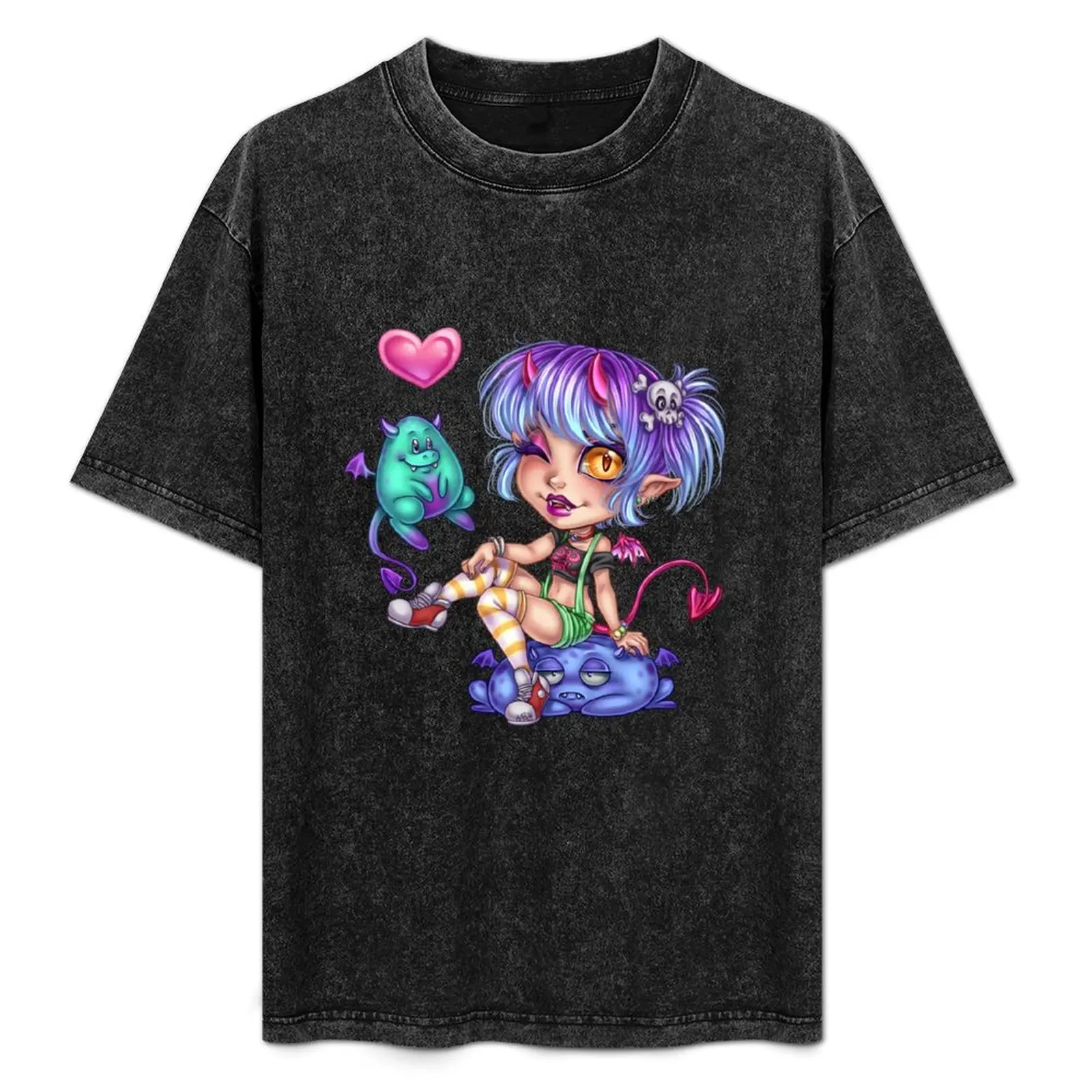 

Demon Girl by Amberly Berendson T-Shirt new gifts and t-shirts hippie clothes mens cotton t shirts