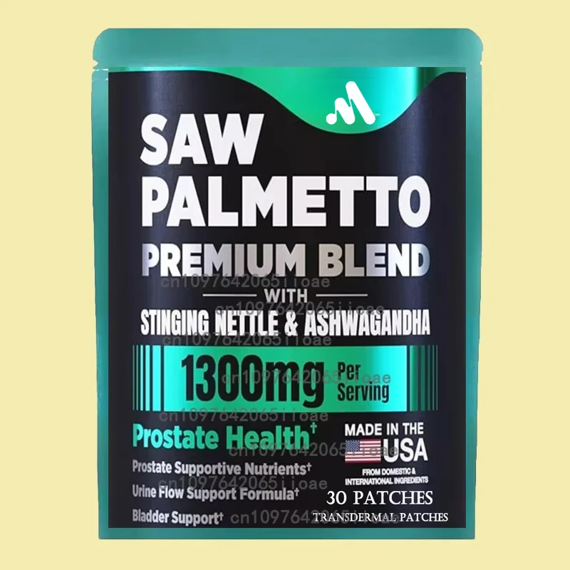

Пластыри с экстрактом Pure Saw Palmetto — крапивая кропивка, Ashwagandha, транспварные пластыри для облегчения мочевого пузыря и сечевой системы