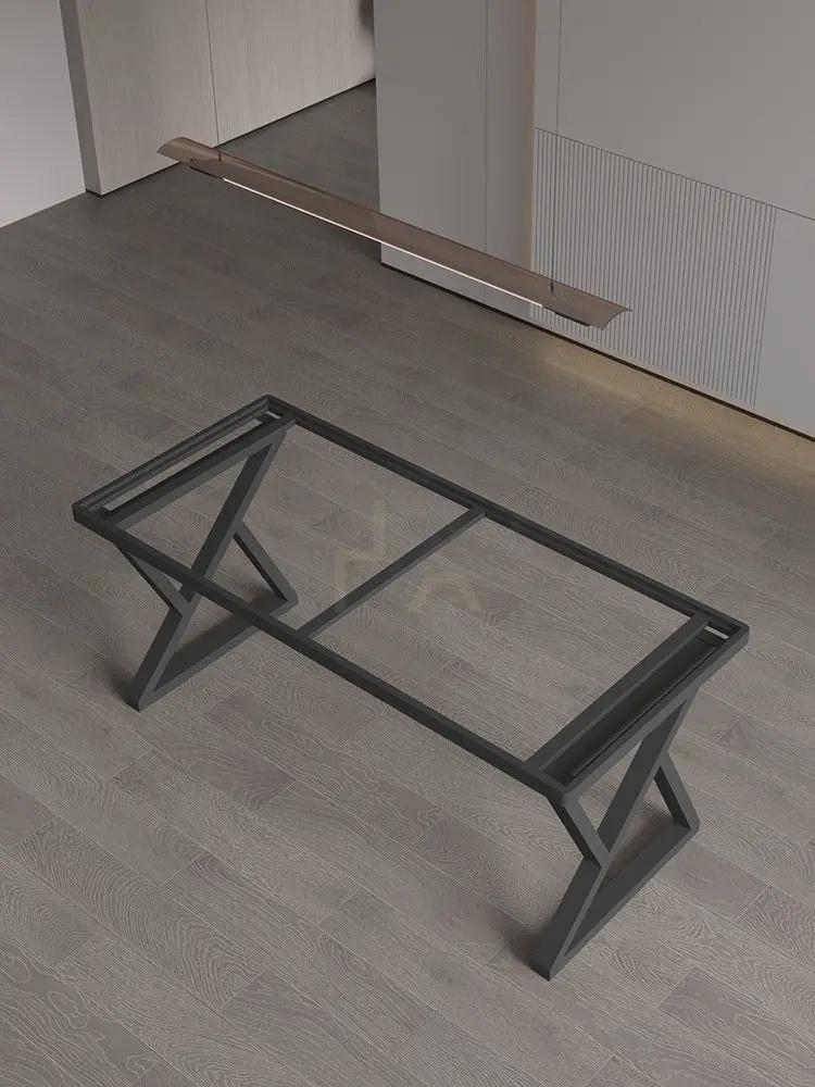 Nordic Metal Table Leg Bracket Embedded Tile Support Leg Marble   Foot   Rack Rock Slate Dining Table Leg Base