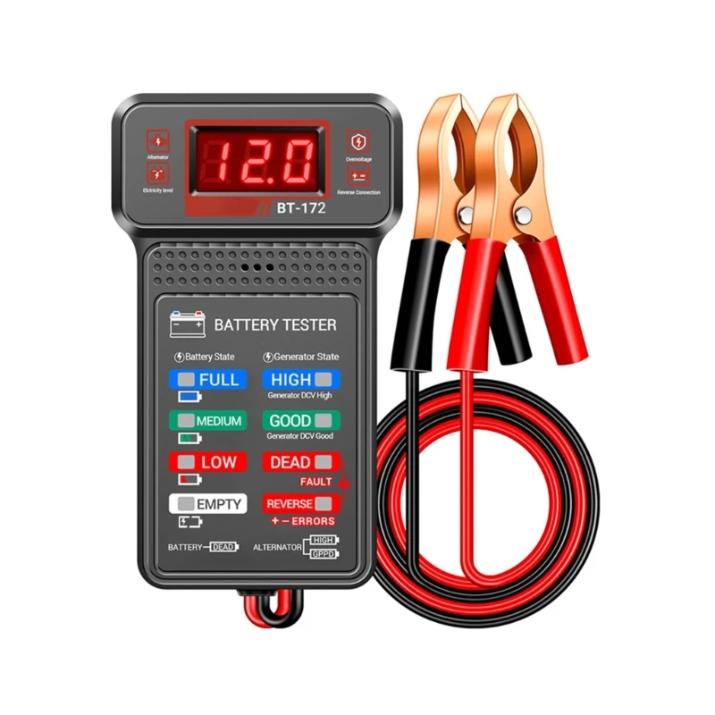 Automotive Battery Tester Analysis BT172 Accurate Current Measurement Tool for Car Owners Maintenance Diagnostic 37JD