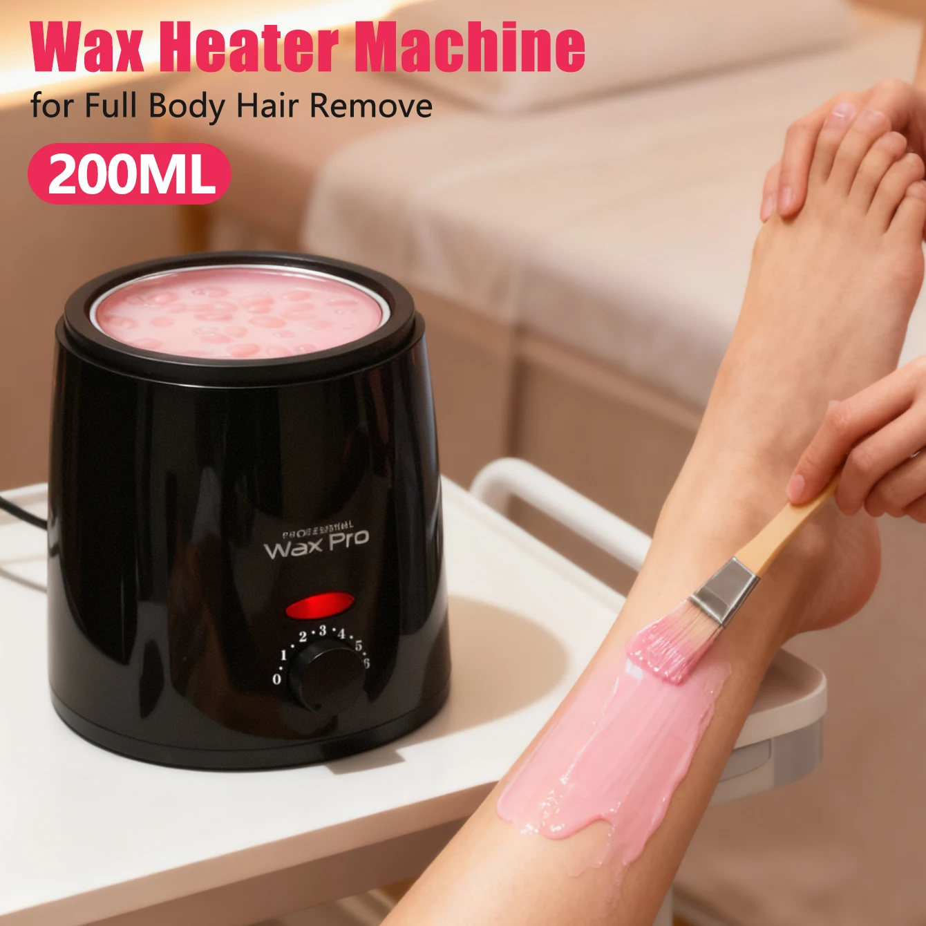 LINMANDA Electric Wax Seal Warmer Hair Removal Wax Warmer Pot Quickly Melting Aluminum Alloy Liner Portable Size for Home Travel - view 6
