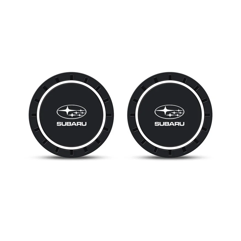 2 Stuks Siliconen Auto Onderzetters Water Cup Slot Antislipmat Cup Matten Drink Pad Voor Subaru Forester XV STI Legacy brz Crosstrek Ascent