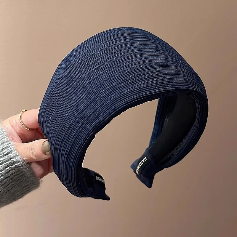 Elegantes, breites, schlichtes Haarband für Damen und Mädchen, süßes Haarschmuck-Stirnband, Haarreif, modisches Haar-Accessoire – Detail 10
