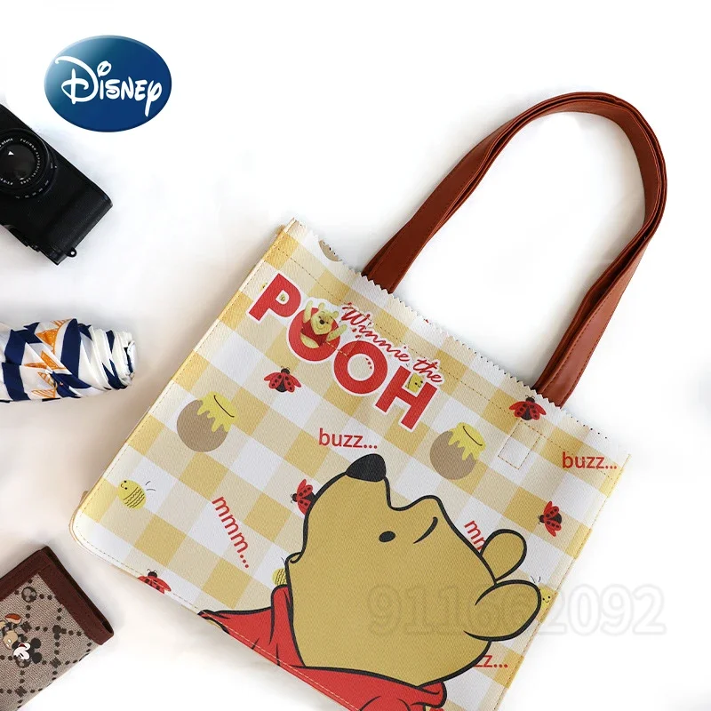Disney Winnie The Pooh New Women's Handbag Luxury Brand Original Women's Bag Cartoon Fashion Women's Shoulder Bag High Quality