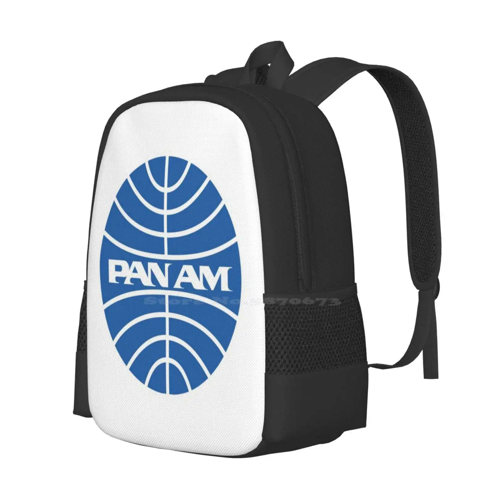 Air Transportation Logo Fashion Pattern Design Travel Laptop School Backpack Bag Airways United State Mass Transportation