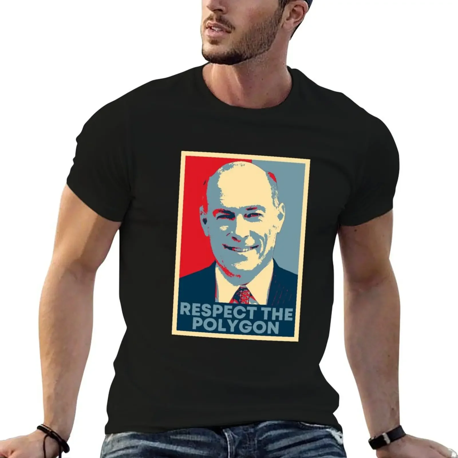 James Spann Respect The Polygon T-Shirt graphics vintage anime shirt shirts graphic tee men