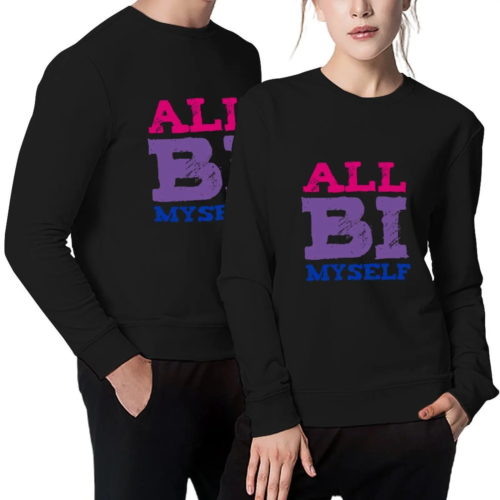 

All Bi Myself LGBT Bisexual Pride Bi Pullover men clothing men's coat mens clothes autumn new products sweatshirt