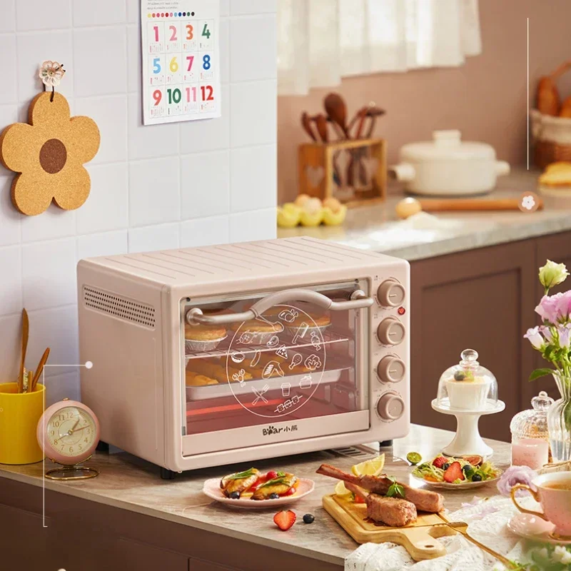 Horno eléctrico Para el hogar, pequeño, de gran capacidad, 20 L, Mini horno multifunción Para hornear, Hornos Para Panaderia, electrodoméstico