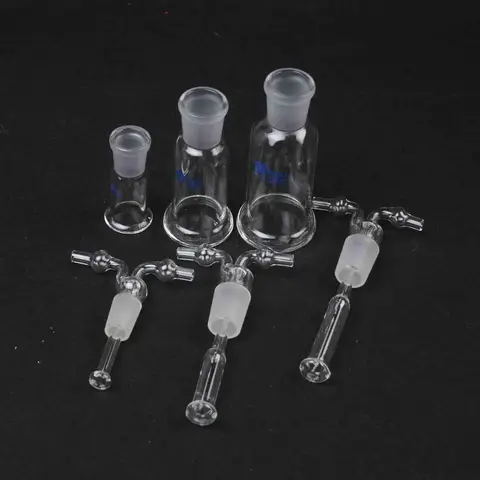 몬테지아 가스 세척 병, 유리 다공성 실험실 화학 실험실, 용량 10 ml, 25 ml, 50 ml, 100 ml, 150 ml, 250 ml, 500ml