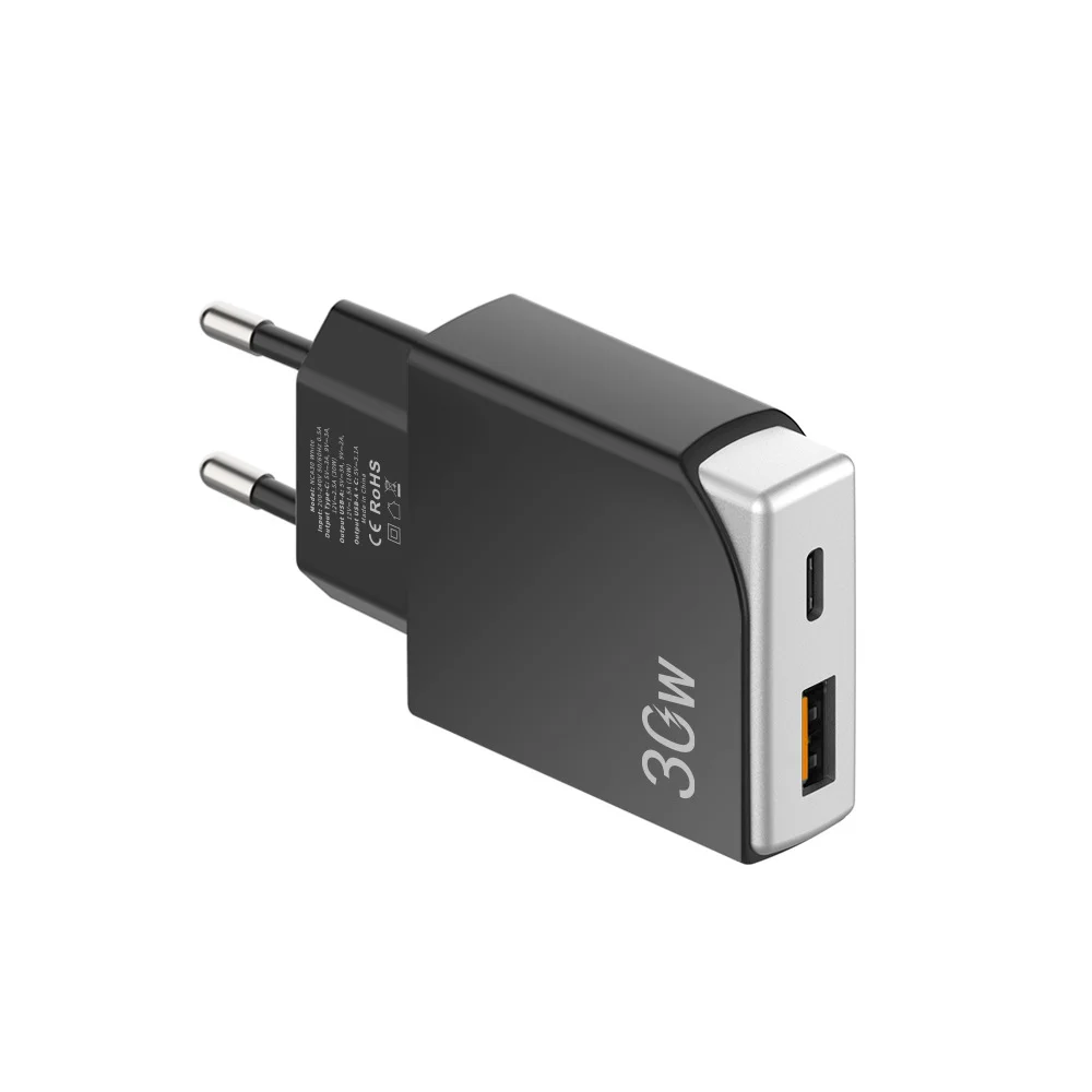 30W Ultra-Thin Gallium Nitride Fast Charger Compatible with Multiple Protocols for Quick Charging of Apple Xiaomi Huawei Tablets