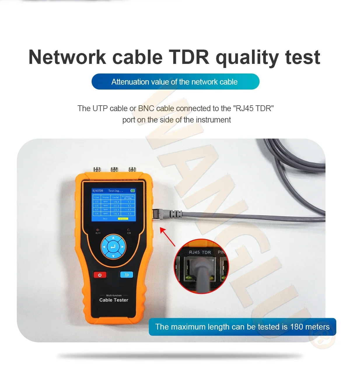 Multifunções LAN Rede Cable Tester, Cable Tester, UTP Cabo, Curto-Circuito, Teste UTP, BNC, RJ45