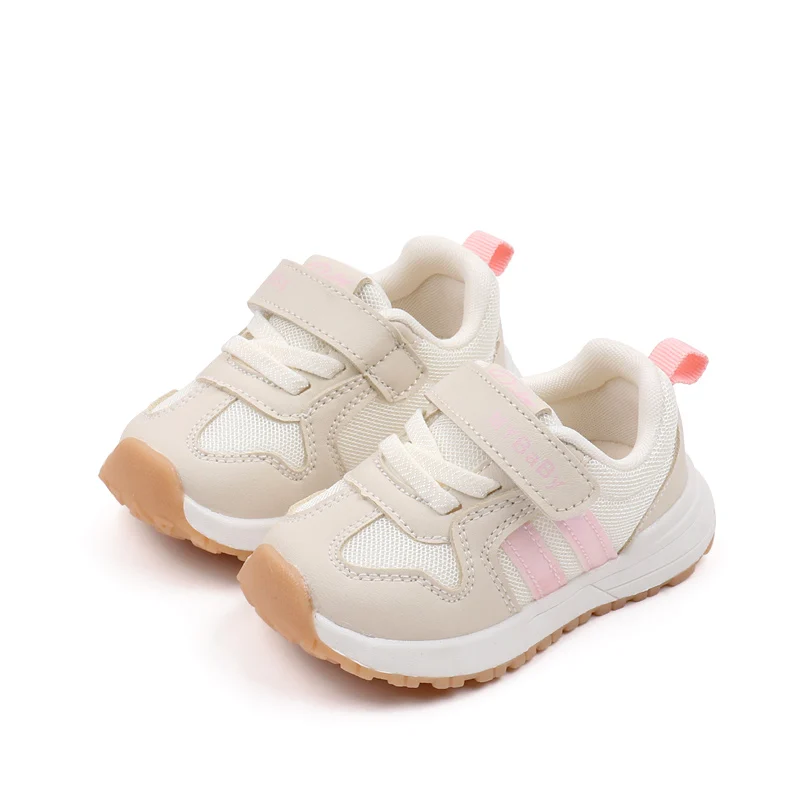 Baby Boys Girls Comfortable Sports Shoes Soft Sole Non-slip Solid Colour Toddler Shoes