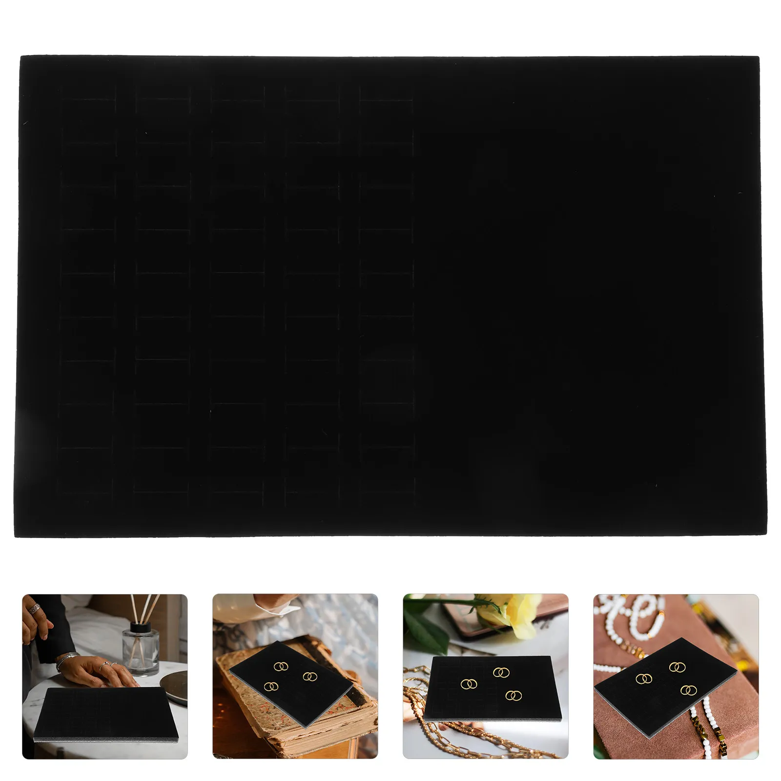Jewelry Box Insert Sponge Pad Ring Earring Tray Organizer Soft Scratch Resistant Elegant Jewelry Storage Protector