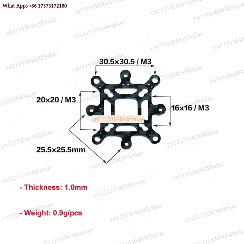 2PCS Flight Control Adapter Board Carbon Fiber Omnidirectional 30.5/25.5/20/16mm Conversion Plate for M2/M3 FPV RC Racing Drone