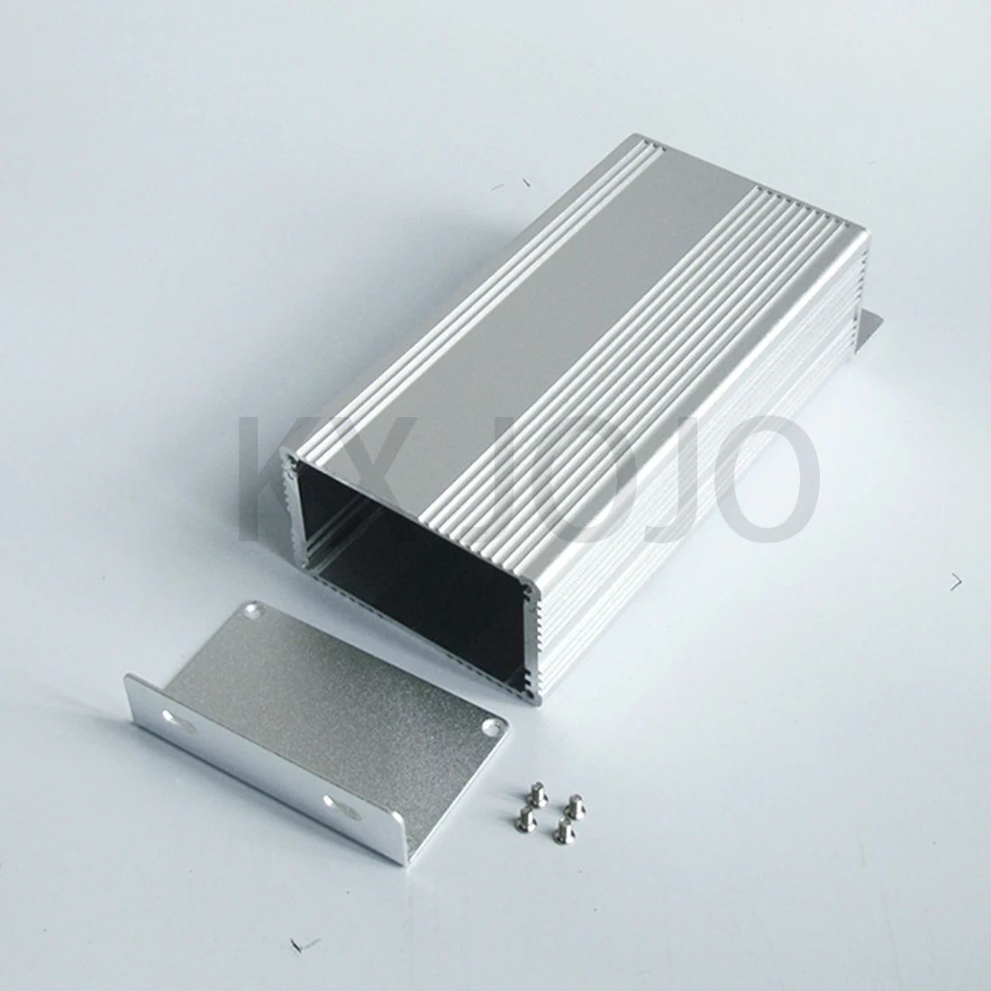 Aluminum Enclosure 77*46*150mm Split Case Electronic Project with Ears PCB Instrument  Silver DIY Power Supply