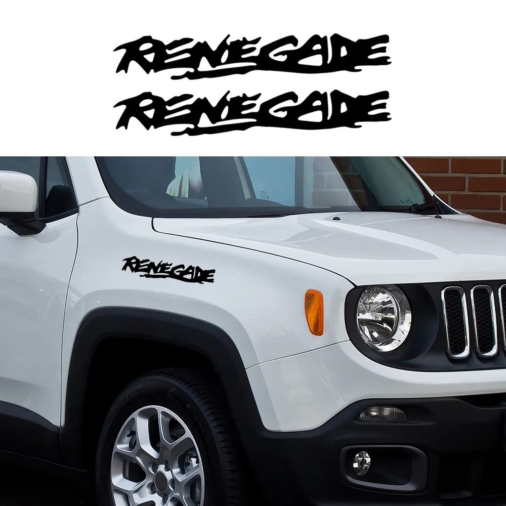 Автомобильная наклейка для Jeep Renegade 2015 2017 2022 Latitude JT JK SUV Graphics Soprt, стильная декоративная наклейка, автомобильные аксессуары, Виниловая наклейка