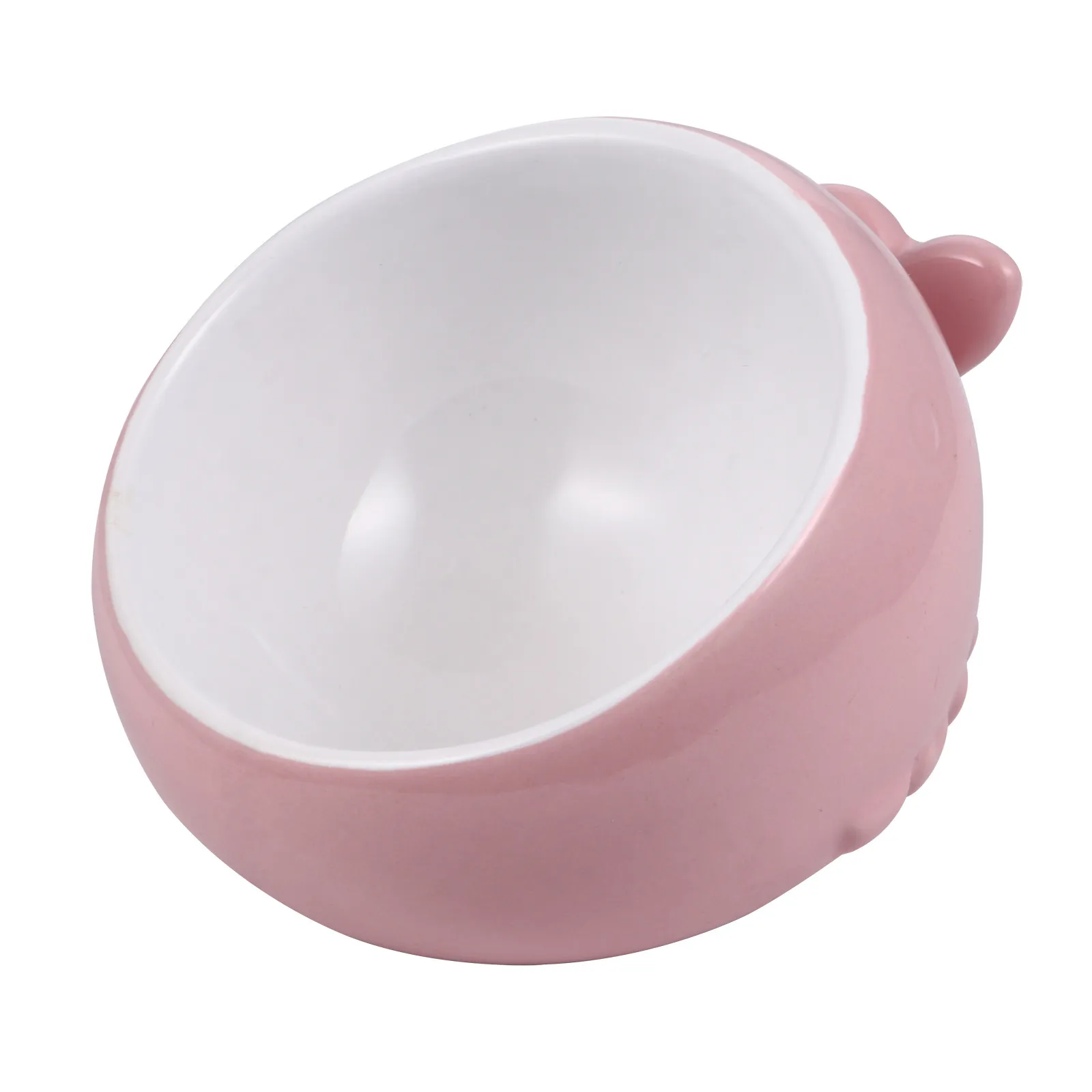 

Керамическая миска для кошек в форме кита с наклонным дизайном, снижающая напряжение на усы, противоскользящая, для корма и лакомств, зоотовары