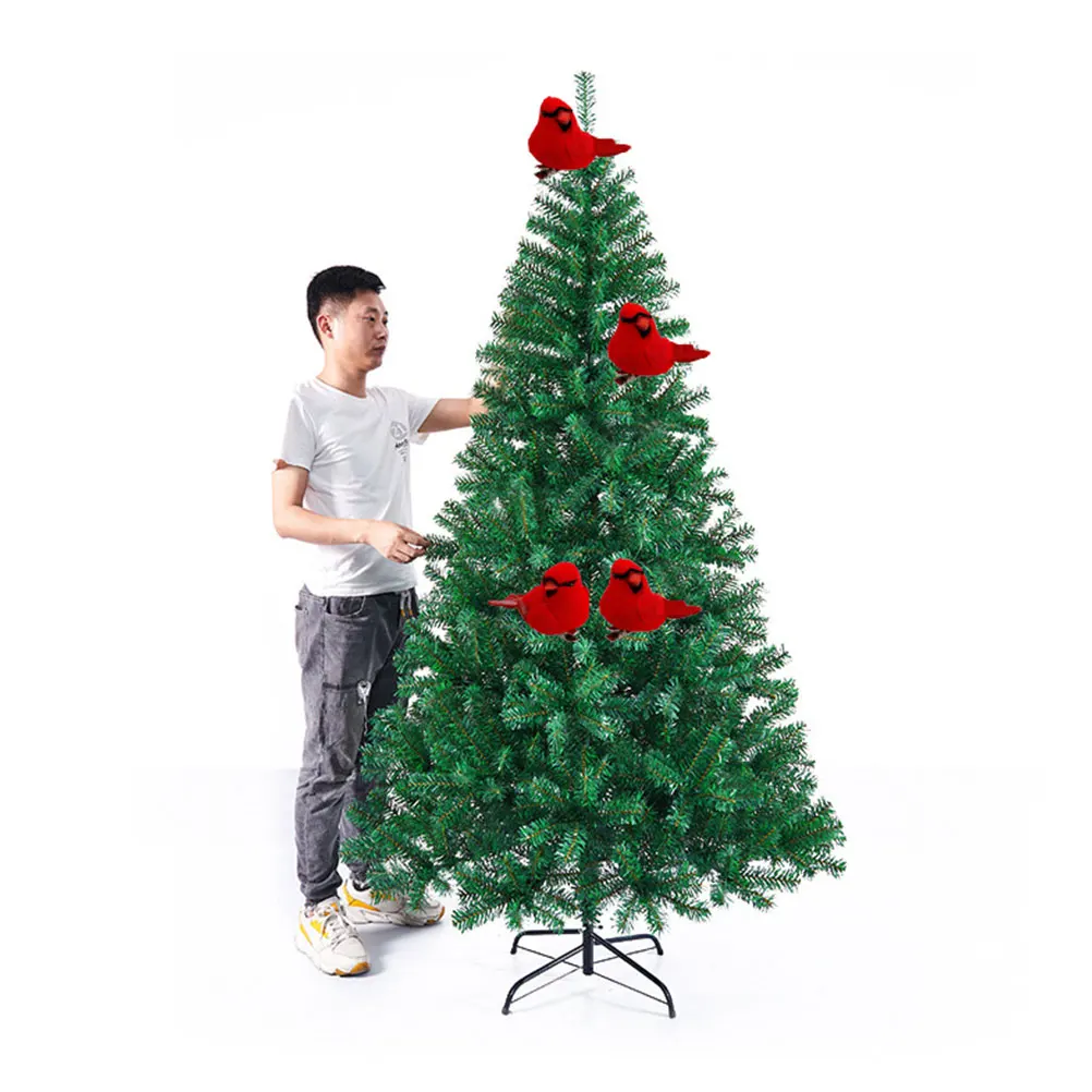 

10Pcs Artificial Birds with Clip Exquisite Realistic Modeling Bright Color Garden Decoration Bird with Clip Artificial Birds