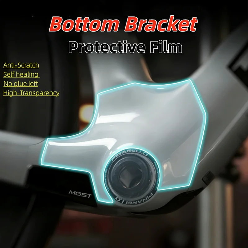 AliExpress NONE Road Bike Bottom Bracket Shell Protective Sticker Bicycle Paster Scratch-Resistant Protector Bike Guards Transparent Decals BB