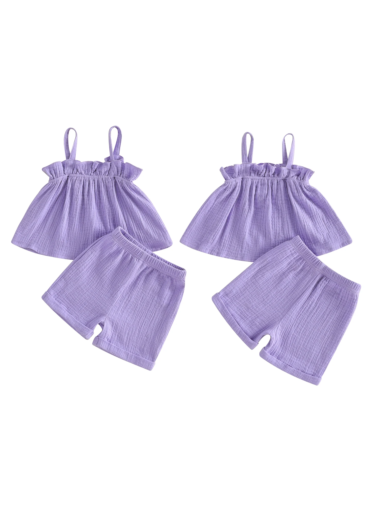 

2Pcs Infant Baby Boys Clothes Set Short Sleeve Solid Color T-Shirt and Elastic Waist Shorts Summer Outfits for Toddler