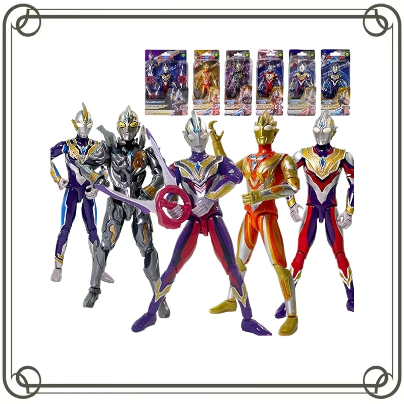 BANDAN Ultraman Active Joint Collection Ornament Anime Action Figures Model Kids Toy