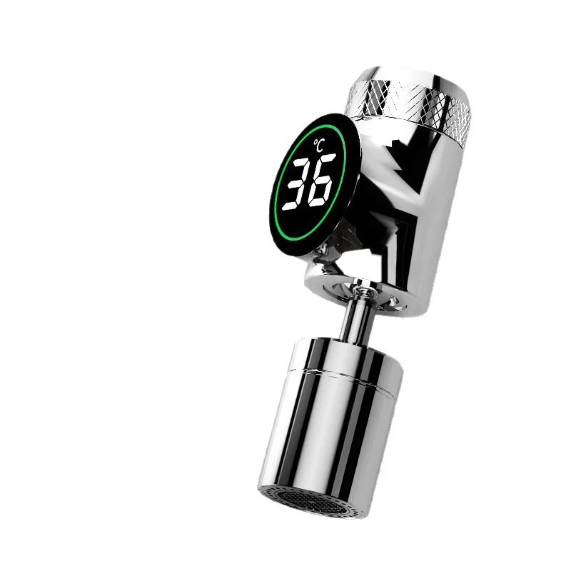 

Удлинитель для кухонного смесителя - устройство для предотвращения брызг воды - с дисплеем температуры - поворотный во всех направлениях