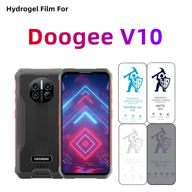 2 uds película de hidrogel mate para Doogee V10 HD Protector de pantalla para Doogee V10 cuidado de los ojos privacidad Anti espía película protectora mate