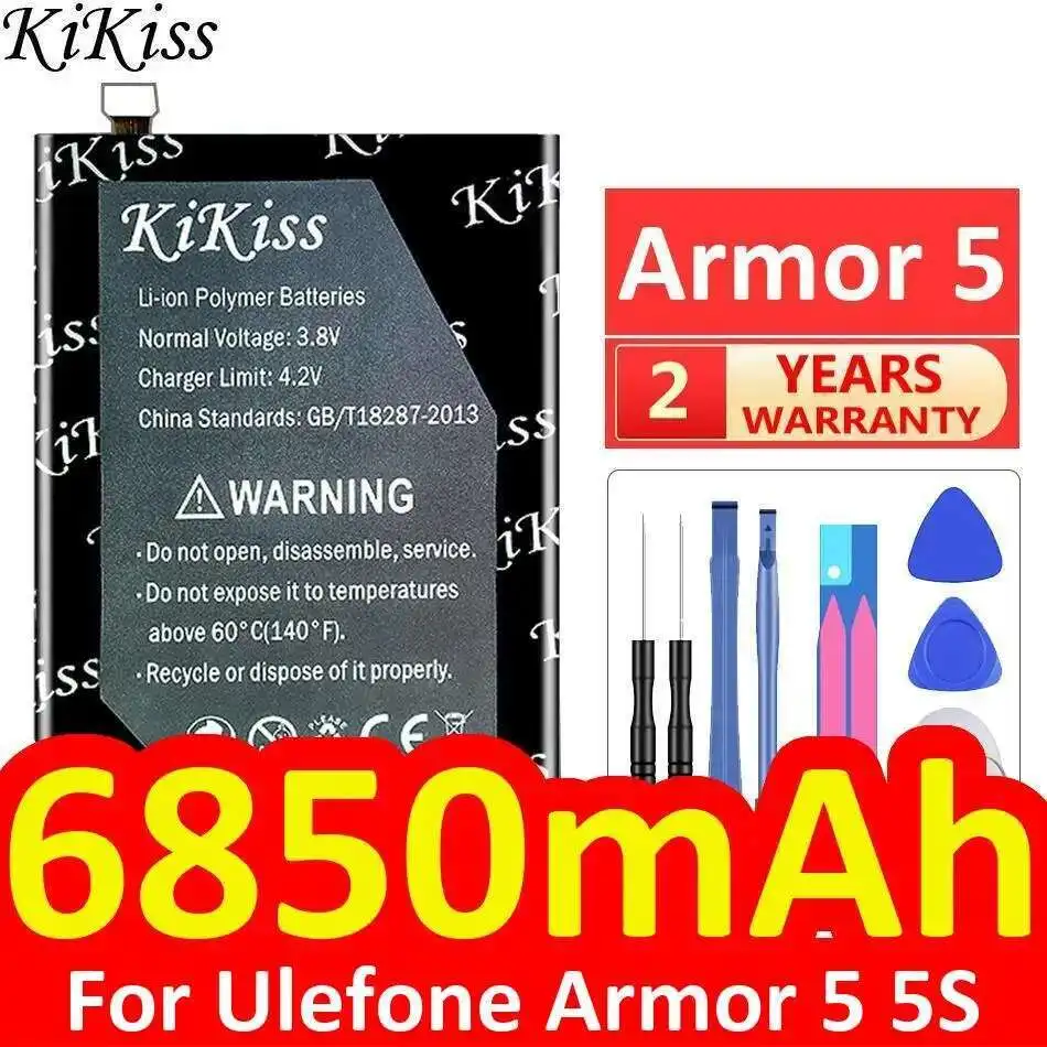 

Надежный источник питания 6850 мАч для аккумулятора мобильного телефона Ulefone Armor 5 5S