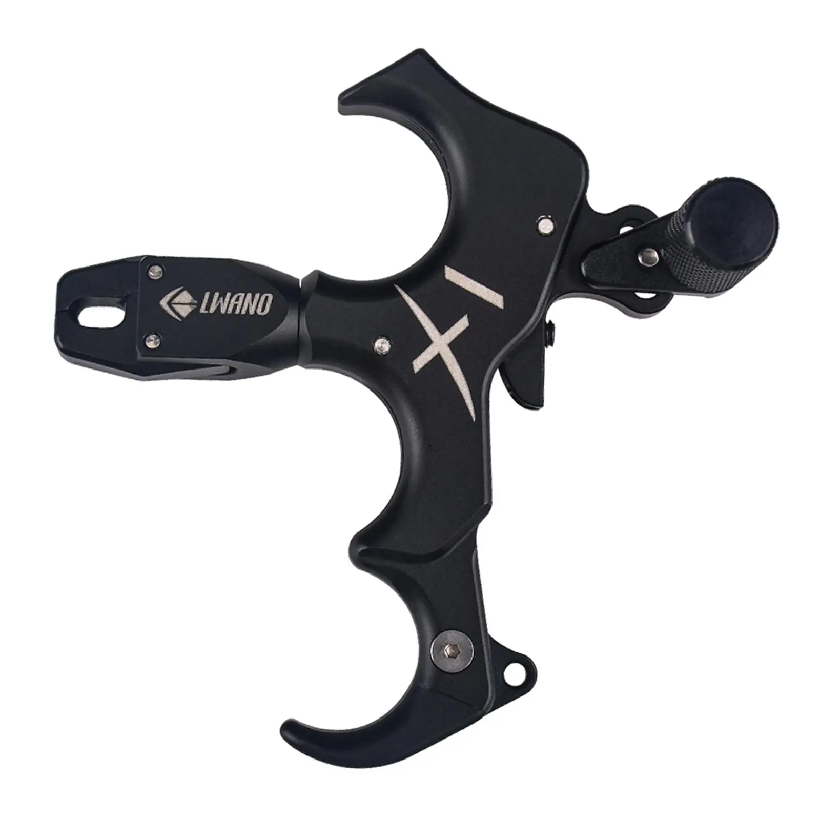 Ambidextrous 4 Fingers Rotate Clamp Archery Release Aids for Recurve Bow Hunting Shooting Accessories