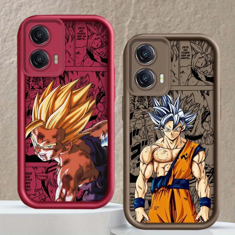 D-Dragon Ball Goku Gohans لموتورولا موتو إيدج G85 G54 G35 G34 G32 E22 E14 G04 50 5G العين سلم جراب هاتف