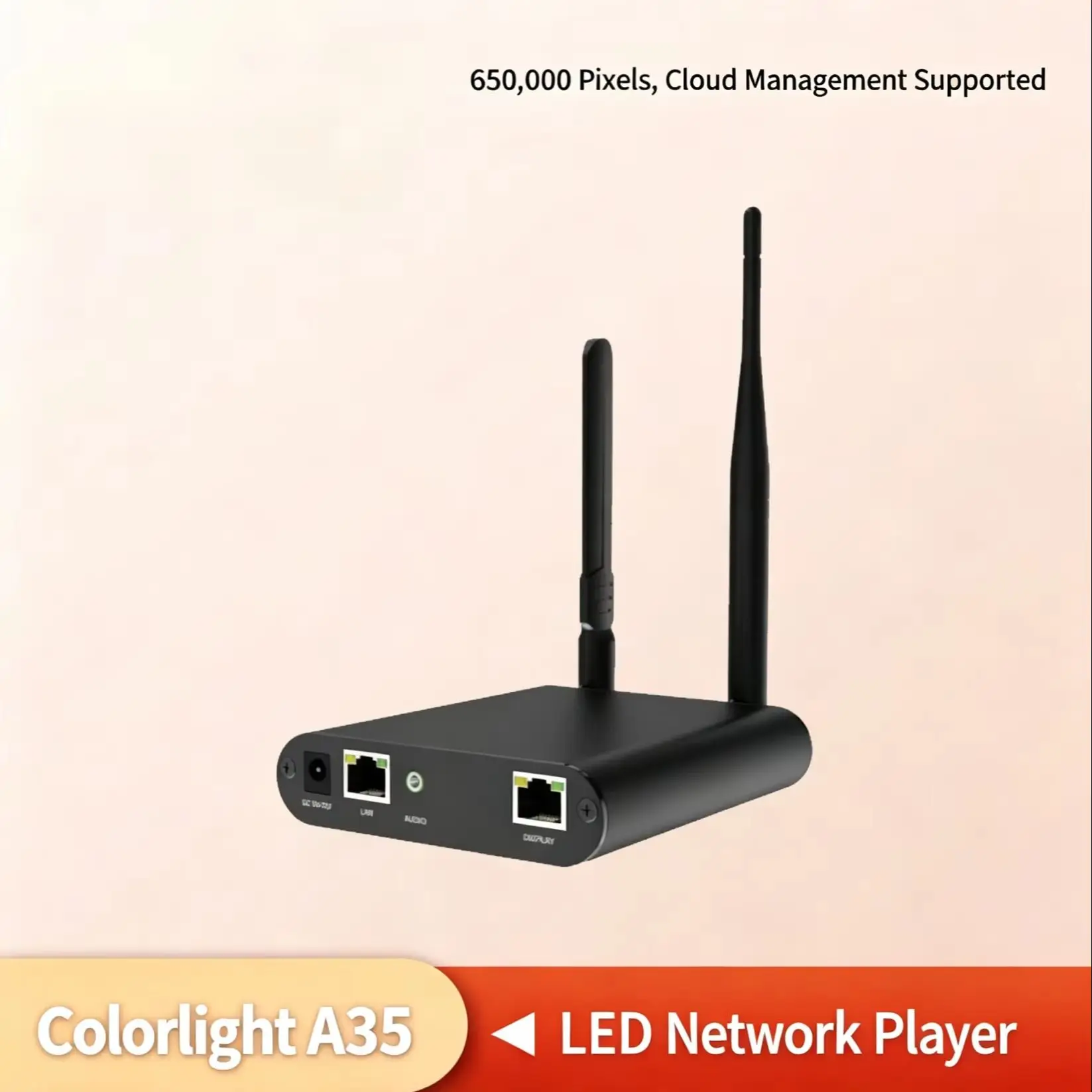 KLT-A35A2K LED Cloud Network Player Full Color Asynchronous Wireless Media Player Box for LED Ad Screen