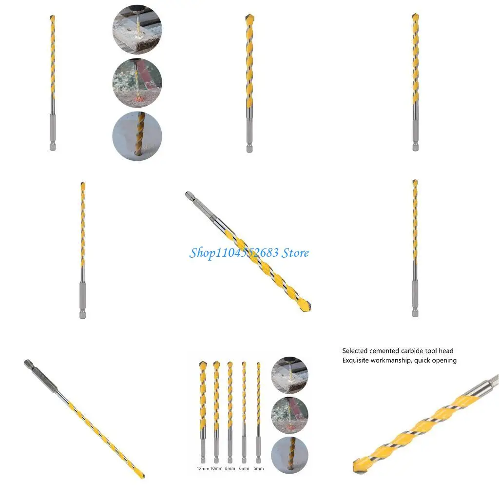

Сверло из прочного сплава Y6GD с шестигранным хвостовиком 1/4 дюйма для длительного и износостойкого использования
