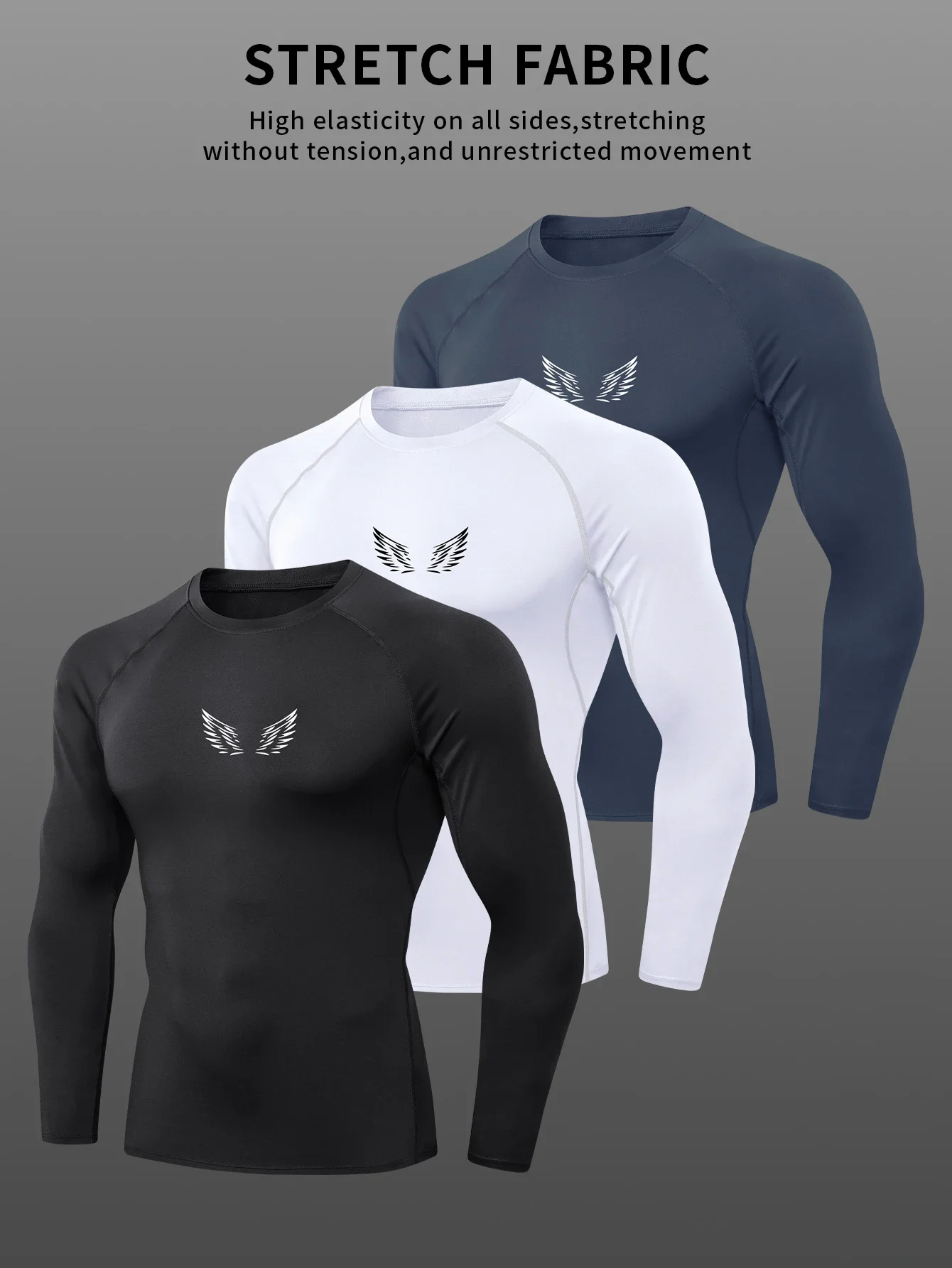 The 2025 New Running T-shirt Features Cool Sci-fi Prints, Is Soft, Highly Elastic and Comfortable, and Moves with the Shape
