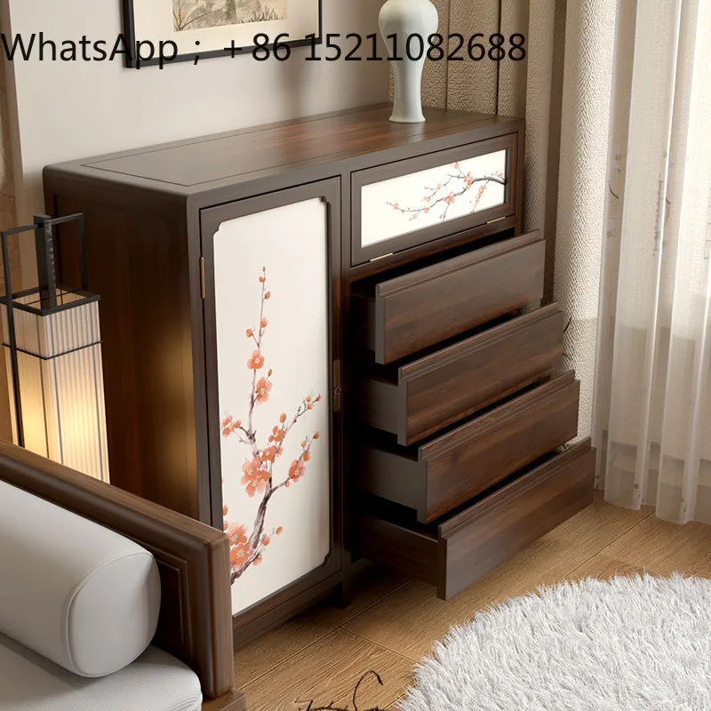 LLY old elm hidden insurance porch cabinet living room locker multi-drawer anti-theft invisible password safe