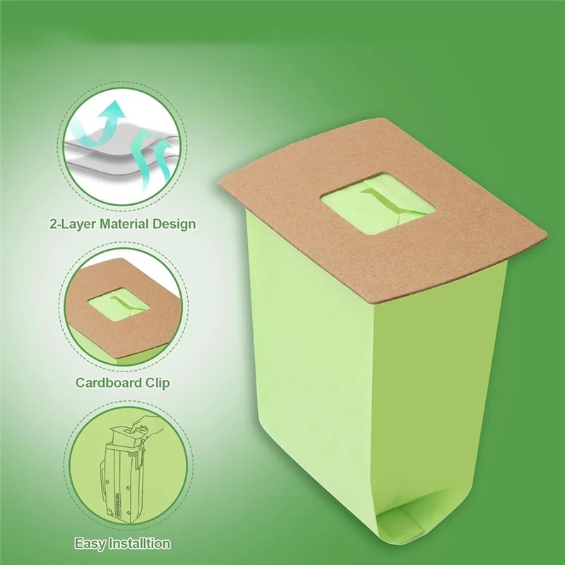 라이트-12팩 PKBB12DW 타입 BB 캐니스터 진공청소기 백 교체용 액세서리 (오렉 XL 버스터 B 진공청소기용, 모터 필터 2개 포함)