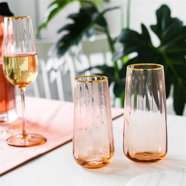 Wholesale hot crystal wine glasses handmade red and white transparent wine glasses