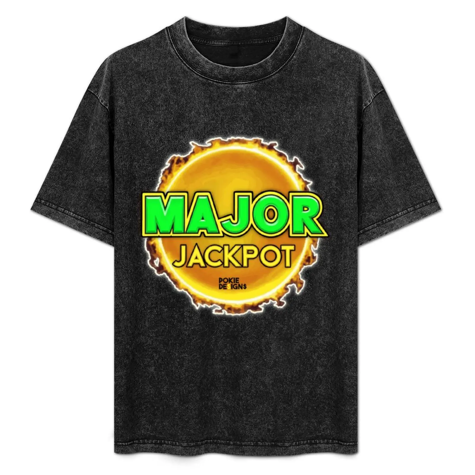 

MAJOR JACKPOT Design - Pokie Designs T-Shirt oversize t-shirts man for a boy mens t shirt graphic