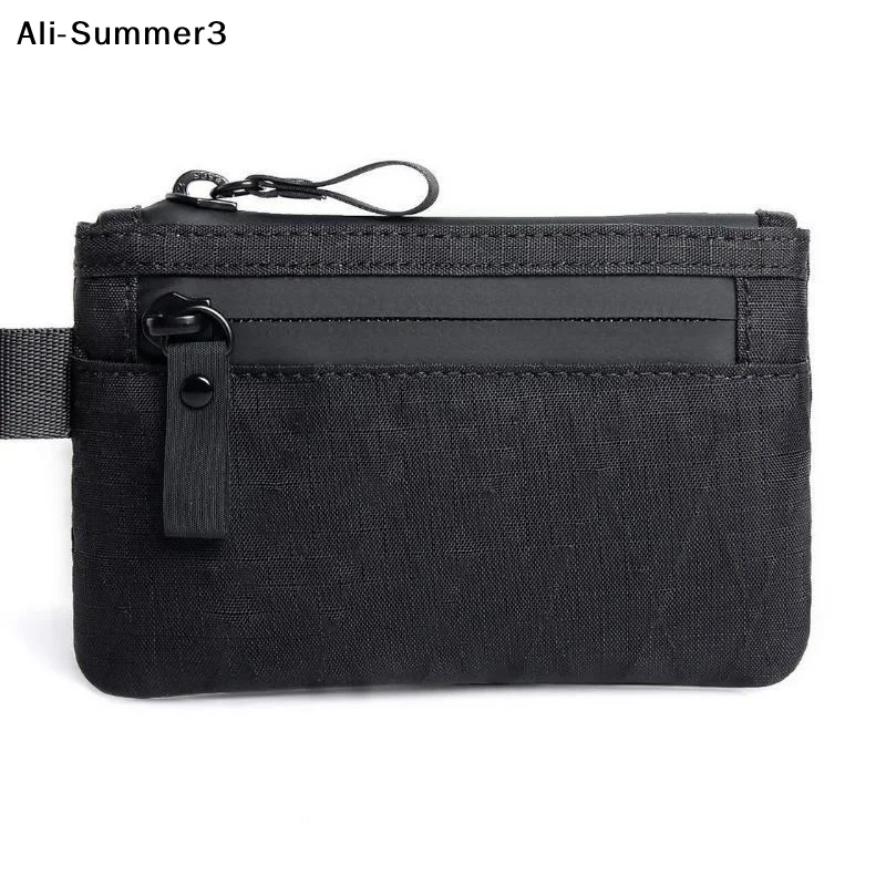 【AO】Tactical Waterproof Coin Purse RFID Credit Card Holder Small EDC Organizer Utility Pouch For Multitools Card Key Coin Cash