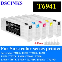 T6941 - T6945 Refillable Ink Cartridge for Epson Sure Color T3200 T5200 T7200 T3270 T5270 T7270 T3000 T5000 T7000 T3070 T5070