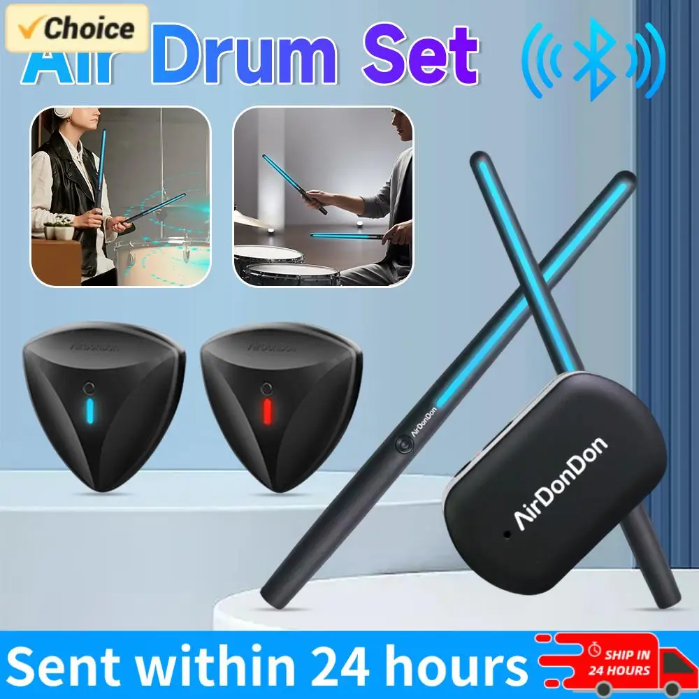 portable-air-drum-set-air-drum-foot-sensor-bluetooth-compatible-virtual-drum-sticks-realistic-effect-for-beginners-professionals