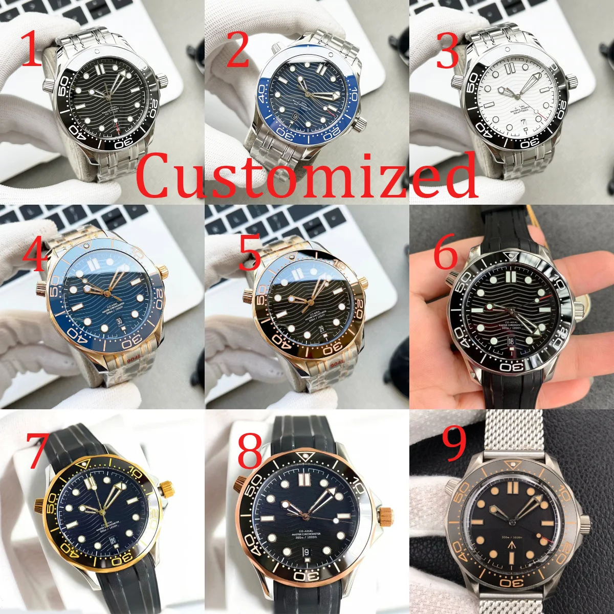 Men's Watch 2025 New Automatic Movement Mechanical Wristwatches Swiss Diving Watch Women's wristwatch Can Be Customized